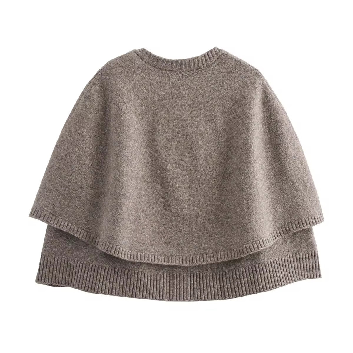 CAPE BOUTONNÉE EN MAILLE STRUCTURÉE