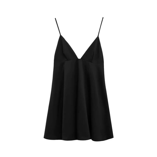 ROBE BABYDOLL À FINES BRETELLES