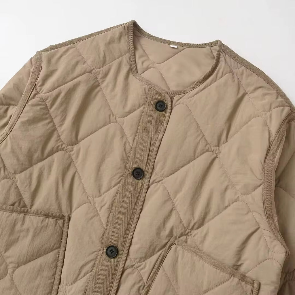 VESTE MATELASSÉE À GROS BOUTONS