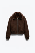 BLOUSON BOMBER DOUBLÉ FOURRURE