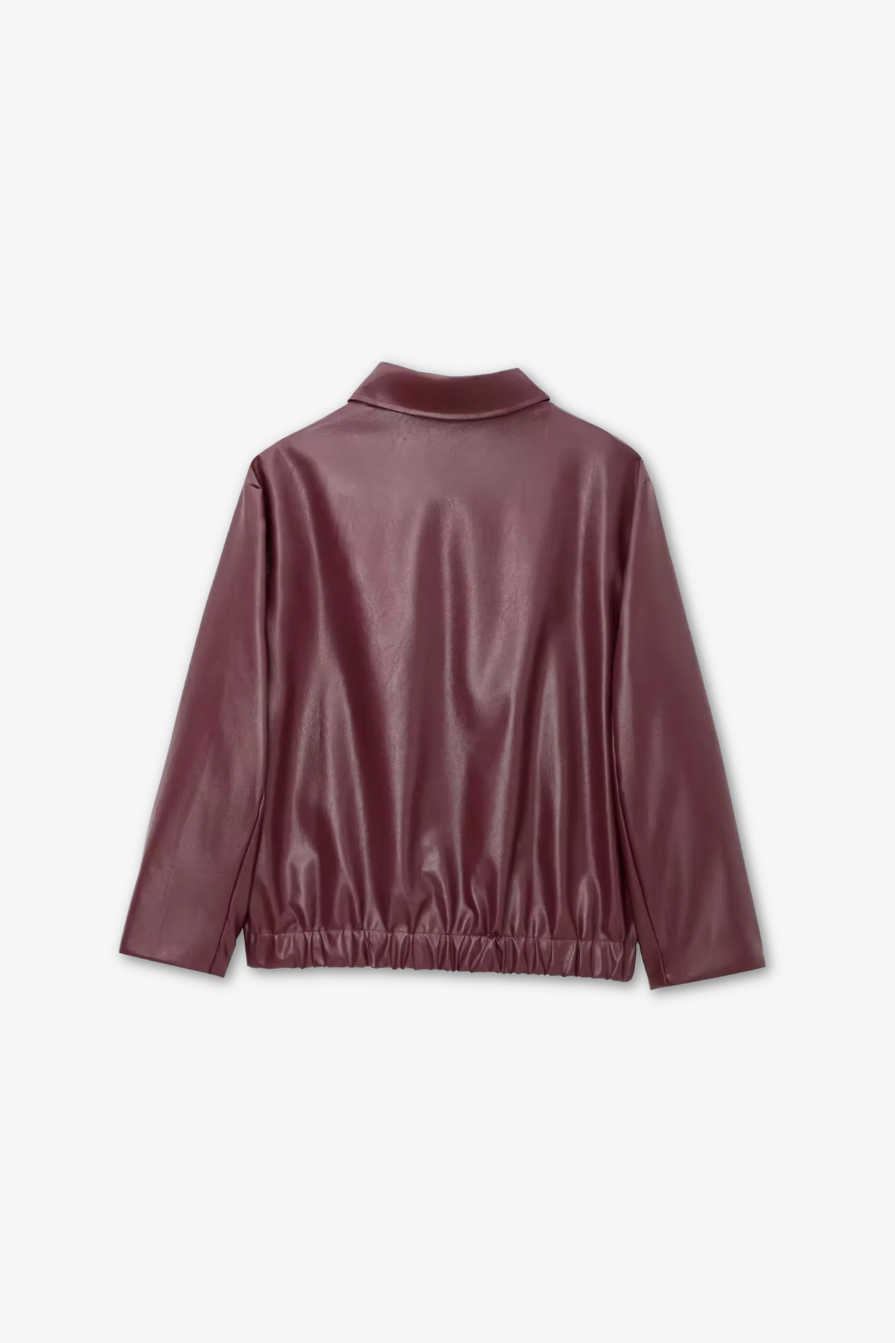 BLOUSON ZIPPÉ SIMILI MAT