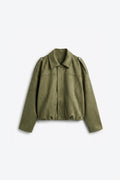 VESTE BOMBER EN SUÉDINE