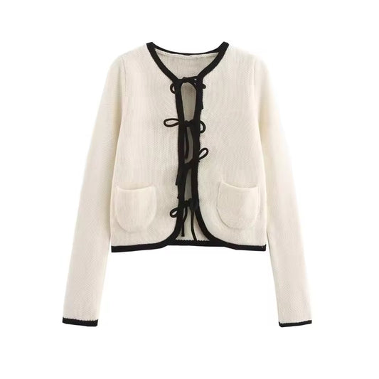 Cardigan con lacci • Donna