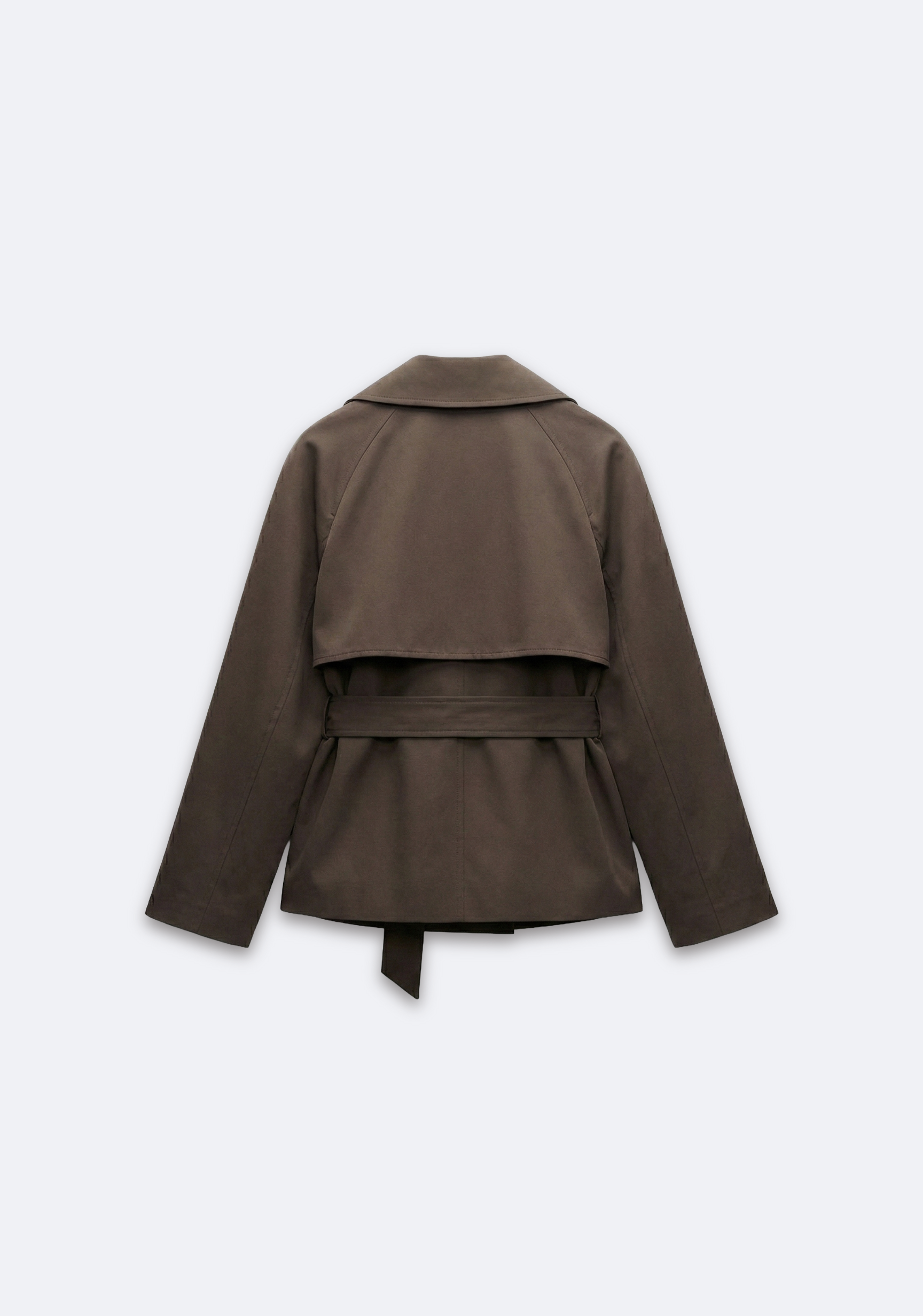 VESTE CROISÉE À CEINTURE STRUCTURÉE