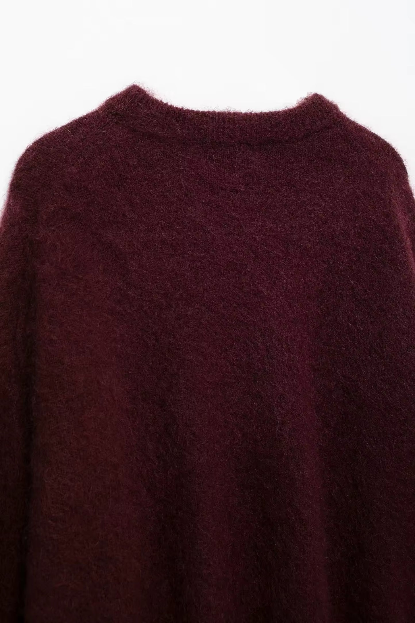 Pull doux en tricot à col rond