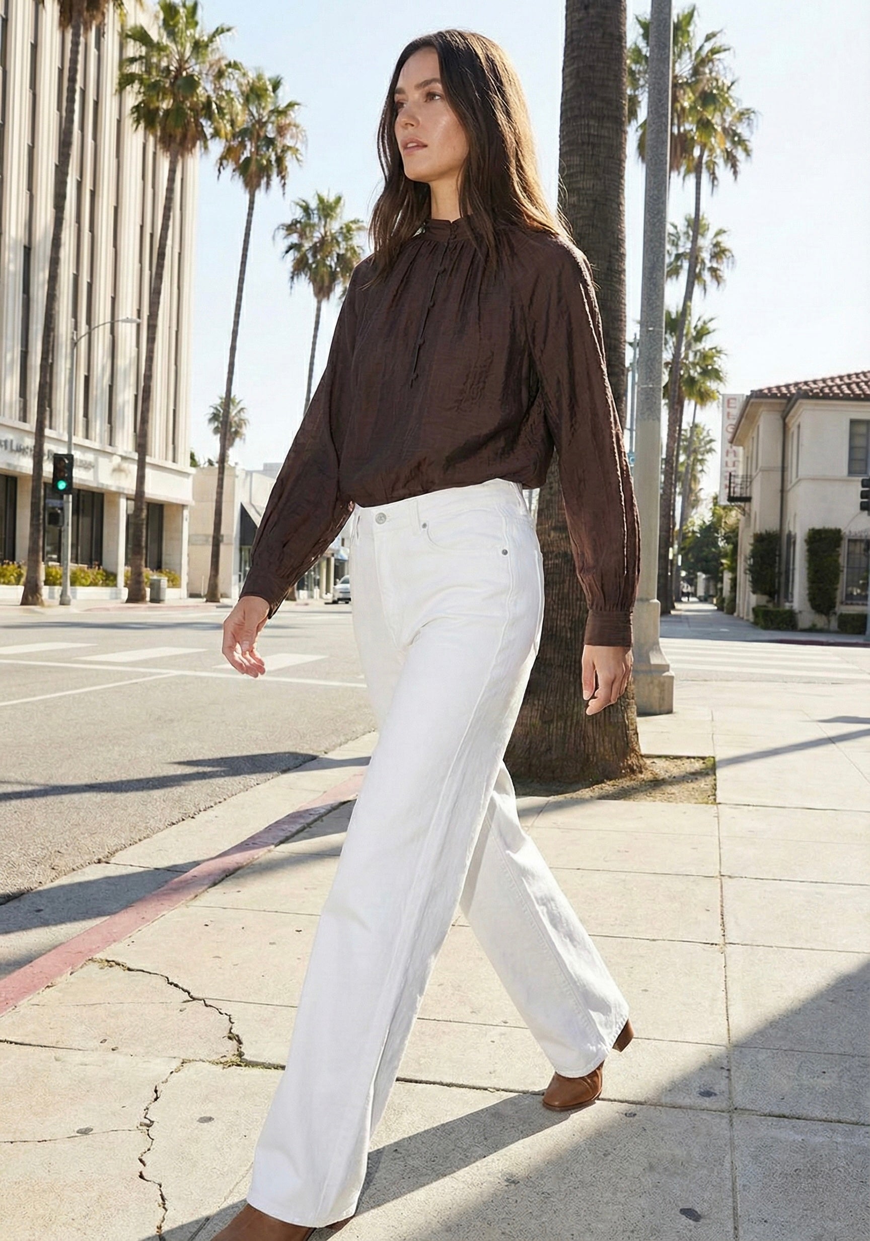 CHEMISE DRAPÉE À NOEUD LATÉRAL