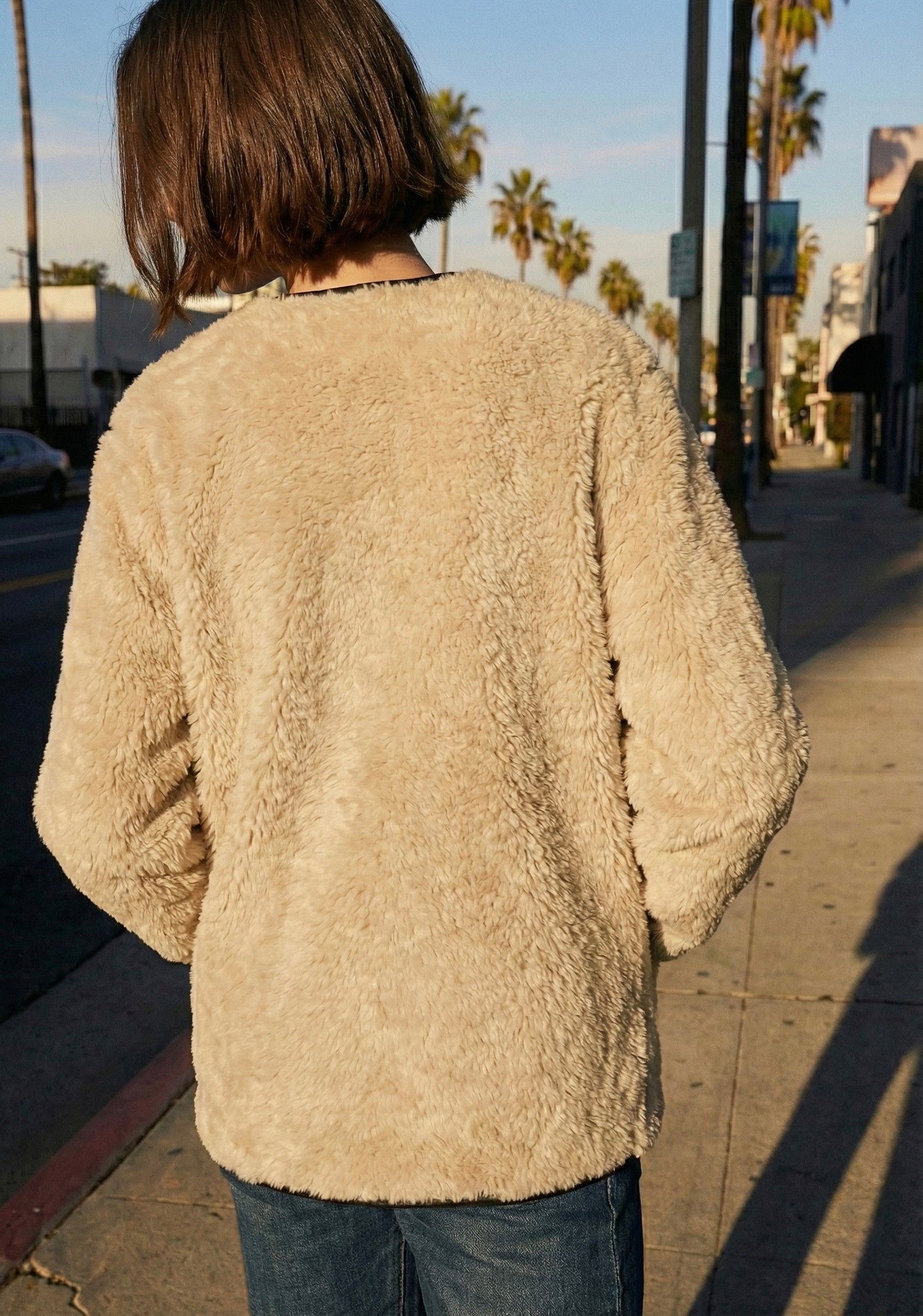 Wool effect jacket • Women