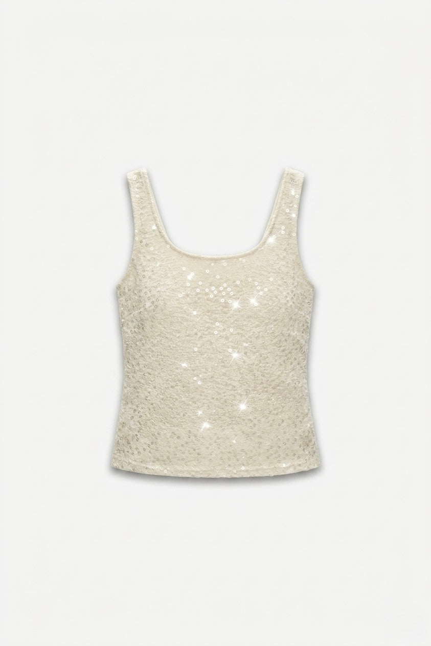 TOP À SEQUINS