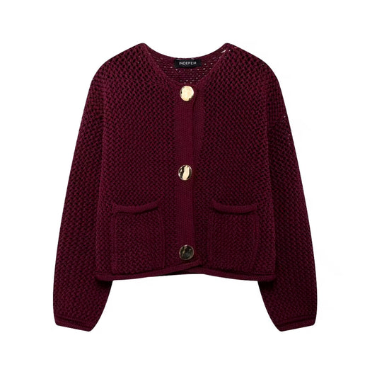 Cardigan en tricot • Femme