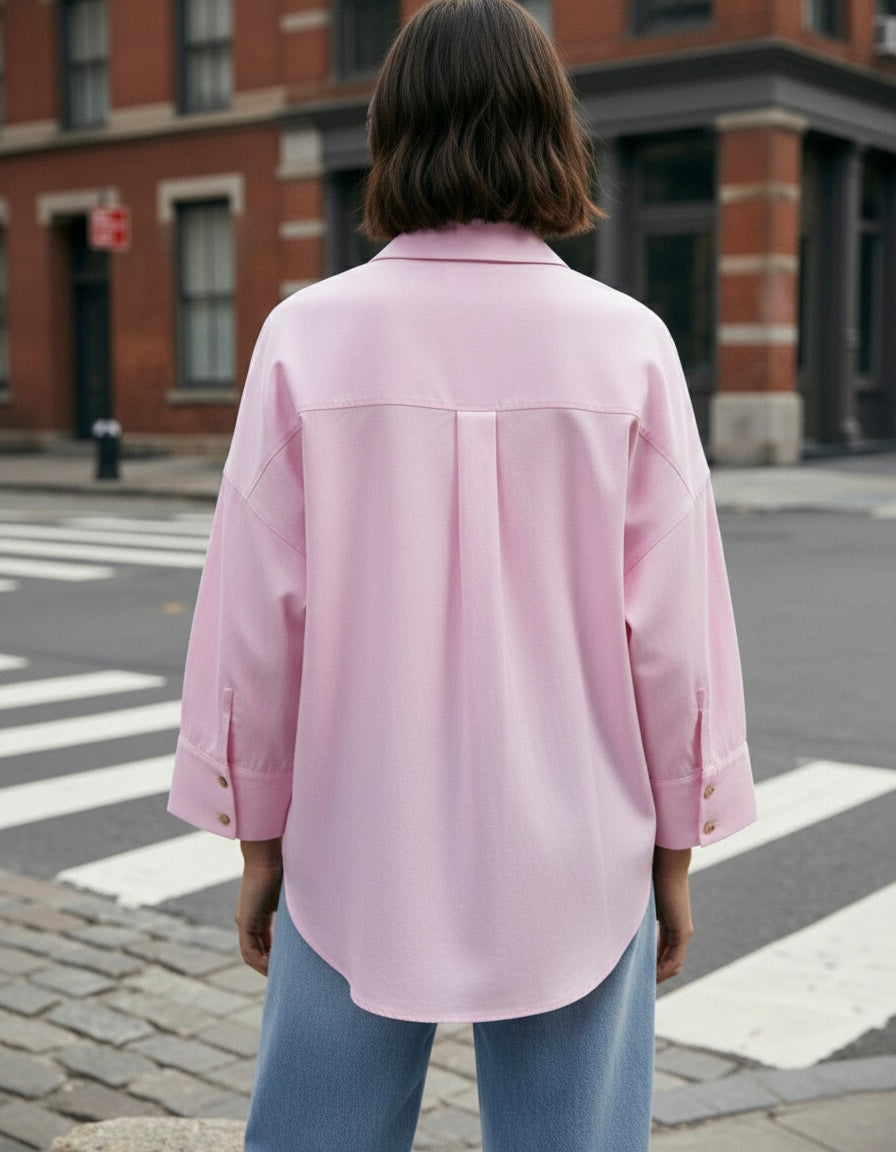 CHEMISE FLUIDE MANCHES 3/4