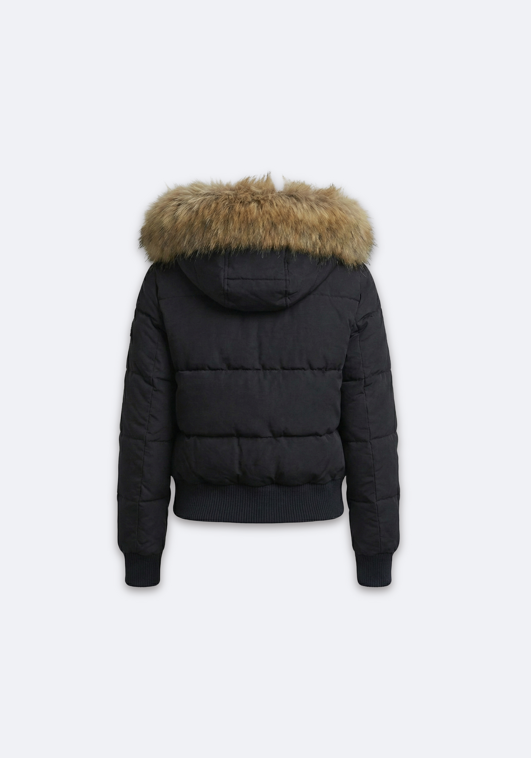 DOUDOUNE COURTE À CAPUCHE BORDÉE