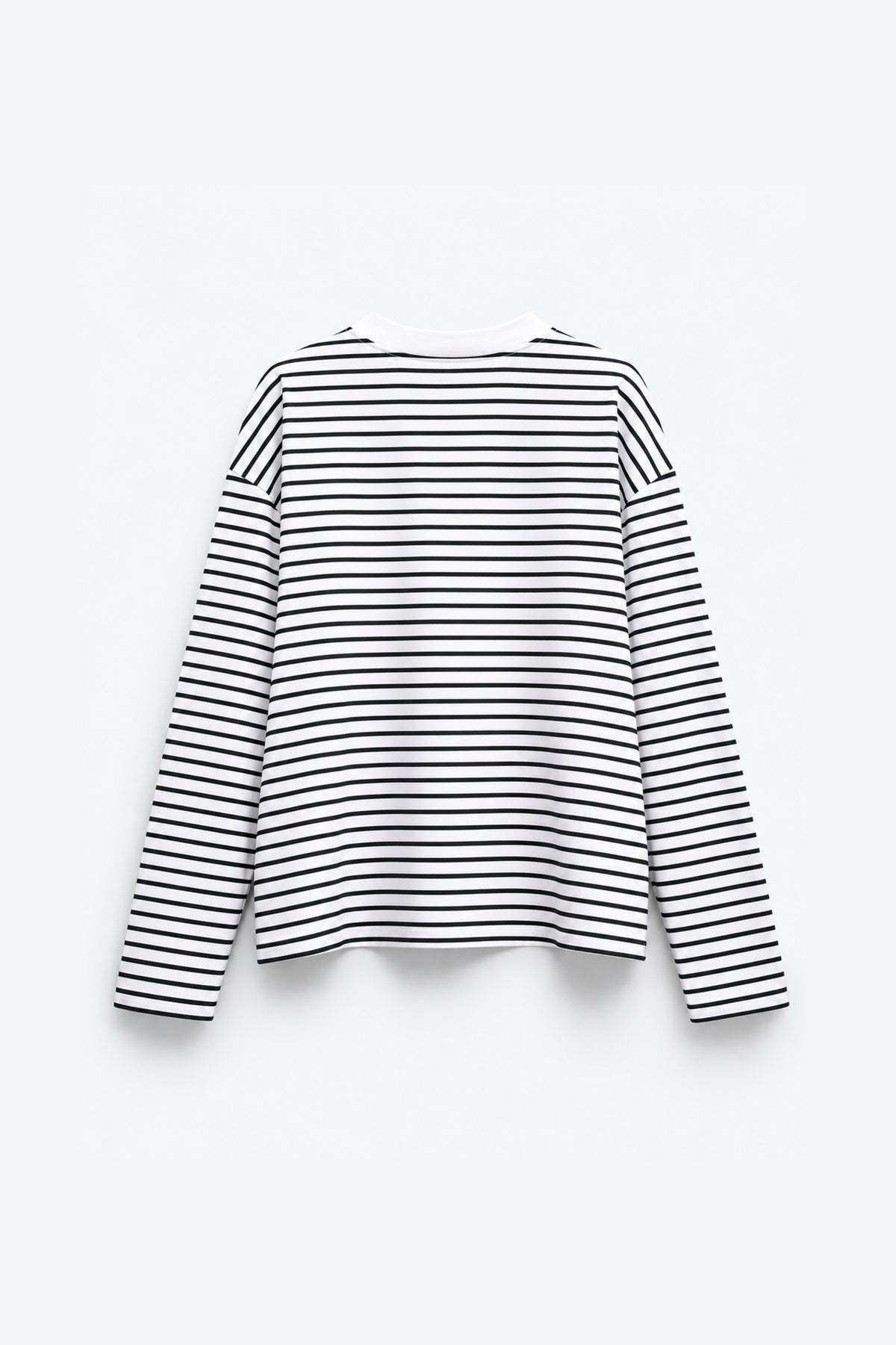 T-SHIRT RAYÉ À ÉPAULES TOMBANTES