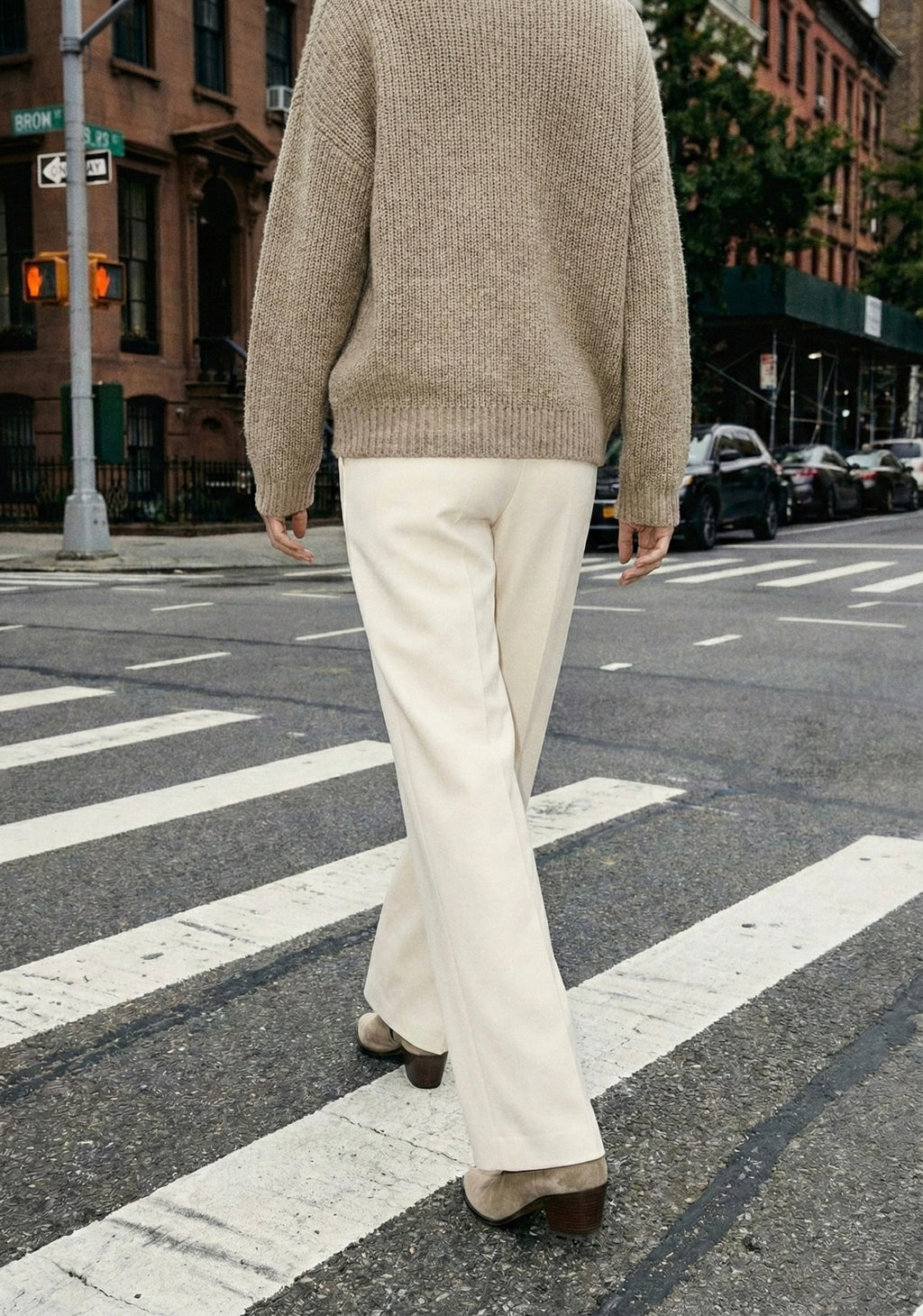 PANTALON TAILLE HAUTE COUPE LARGE