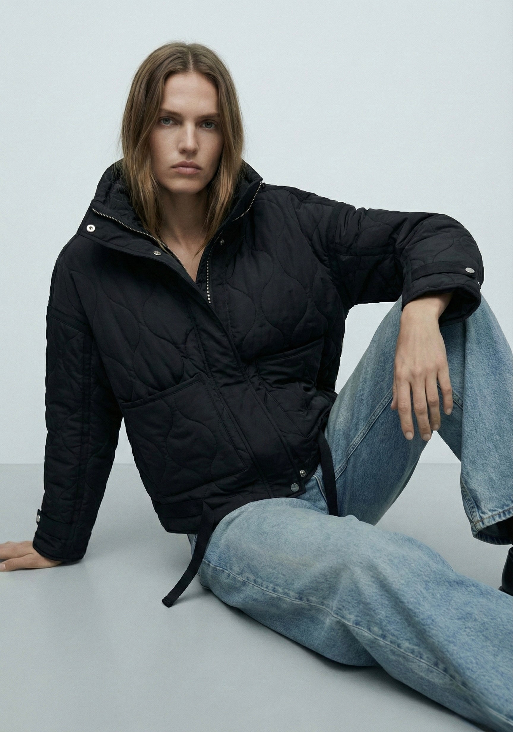 Giacca abbottonata con collo a revers