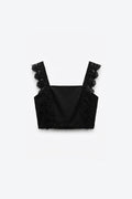 TOP AVEC BRODERIES DENTELLE