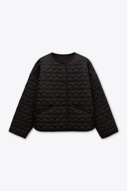 VESTE MATELASSÉE À BOUTONS PRESSION