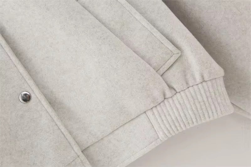 BLOUSON BOMBER COURT MINIMALISTE