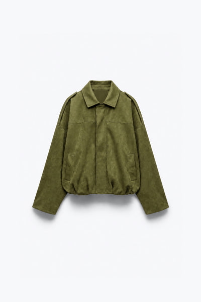 BLOUSON AMPLE EFFET DAIM
