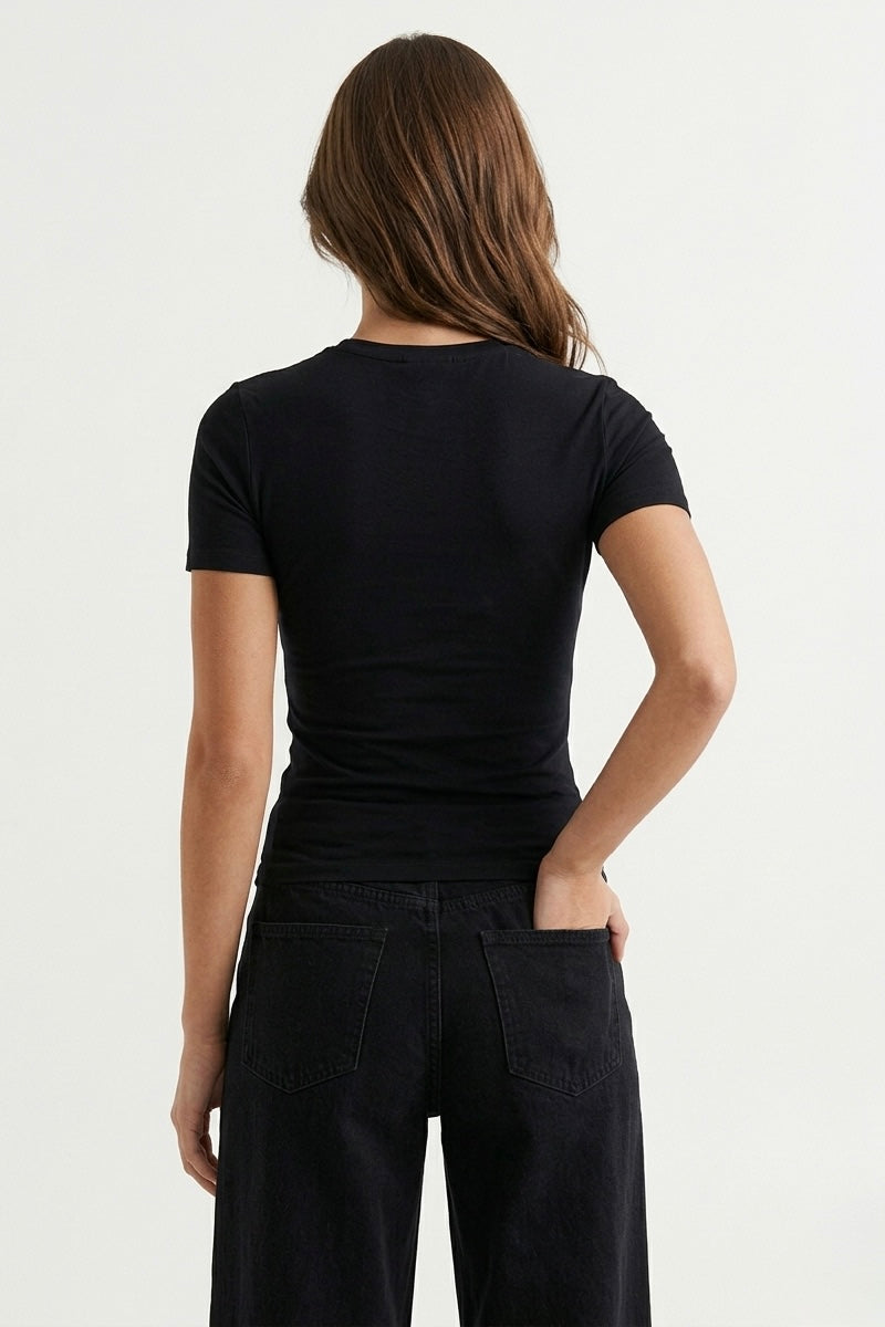 T-SHIRT NOIR BASIQUE