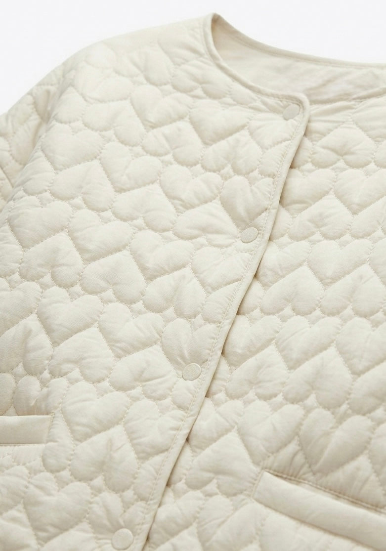 VESTE MATELASSÉE À BOUTONS PRESSION