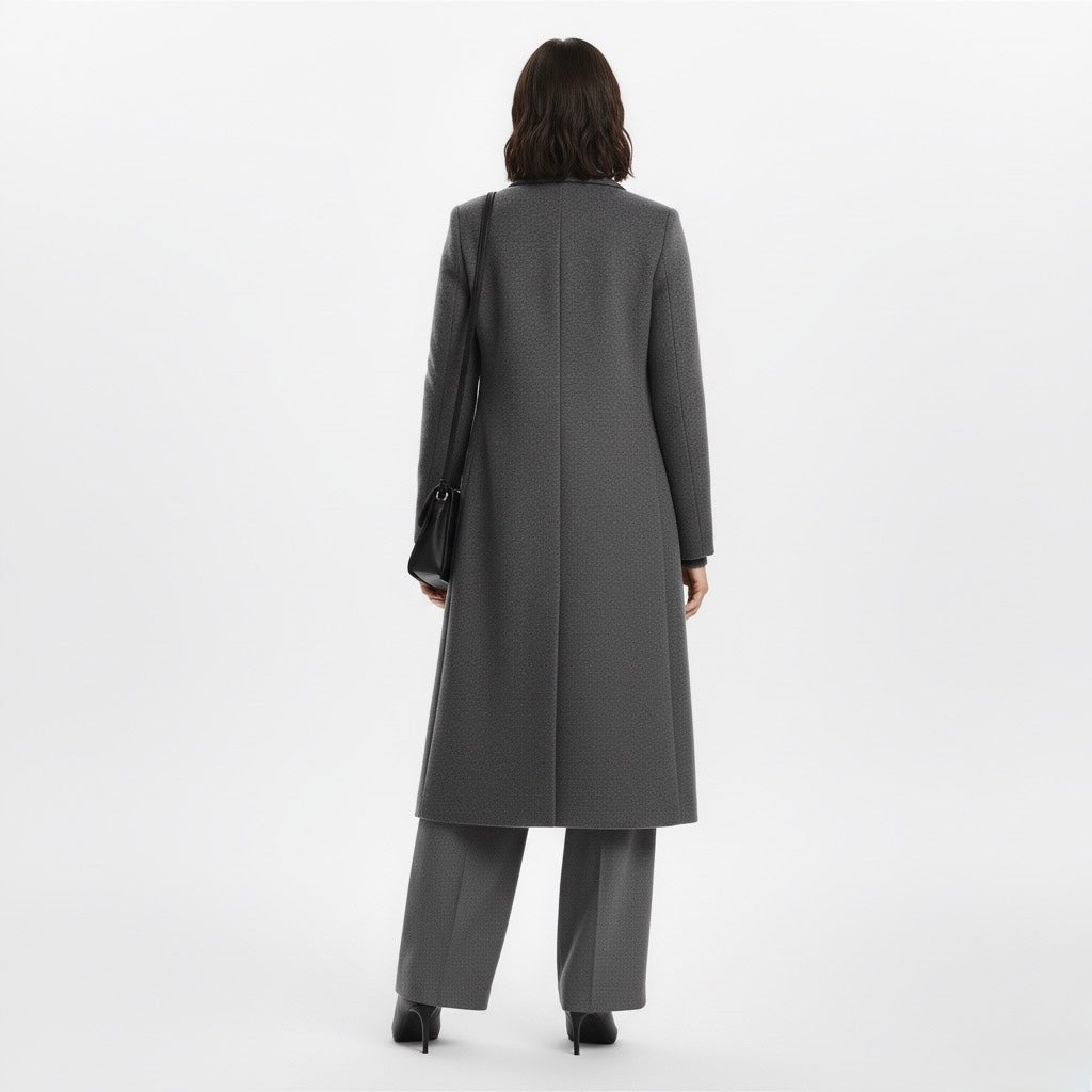 MANTEAU DROIT À REVERS