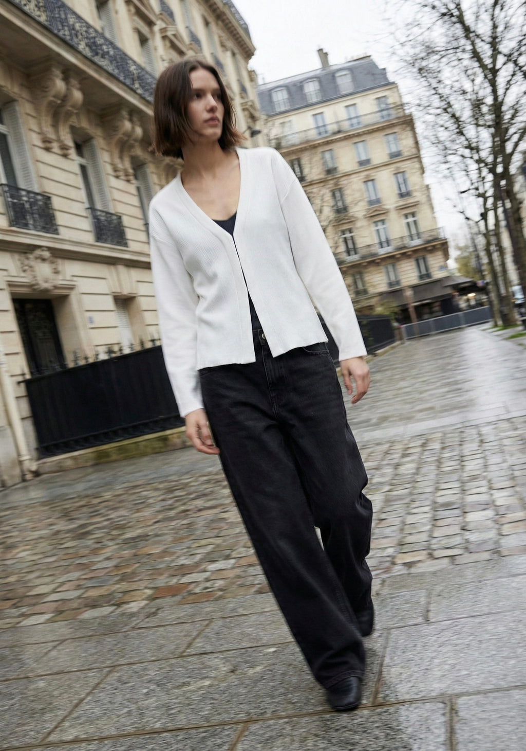 CARDIGAN TRICOTÉ COL V PROFOND