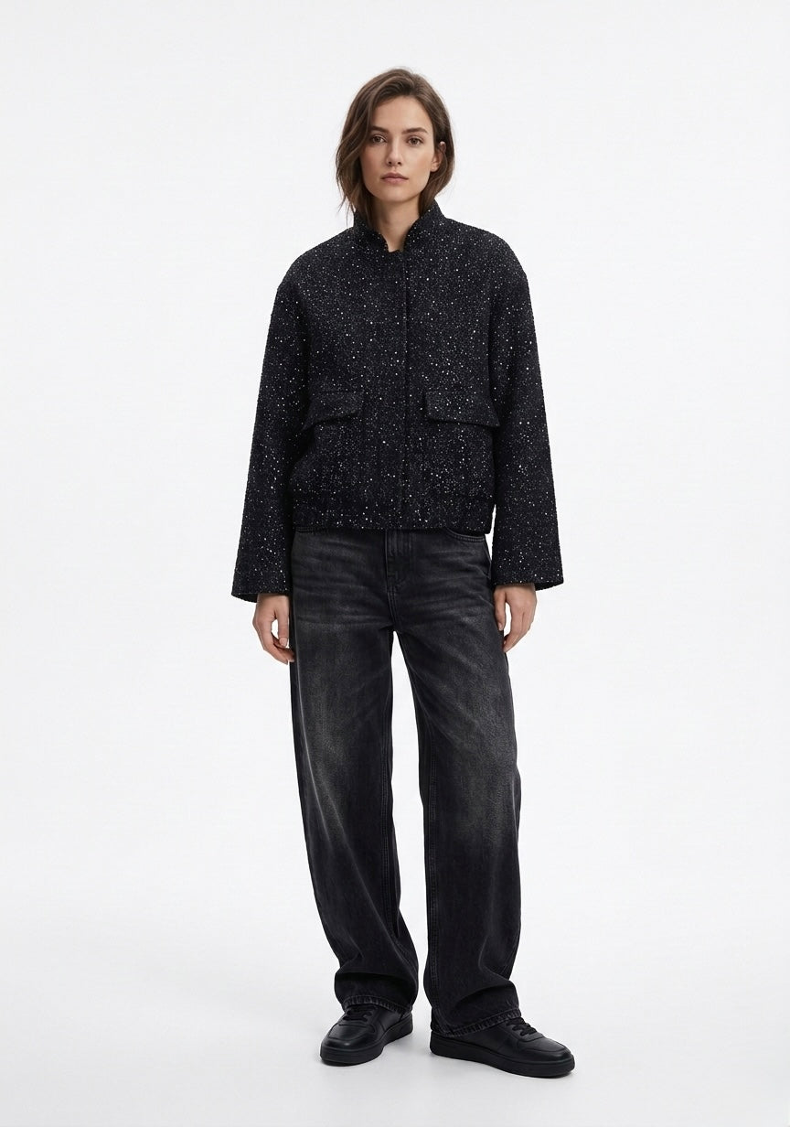 BLOUSON À PAILLETTES