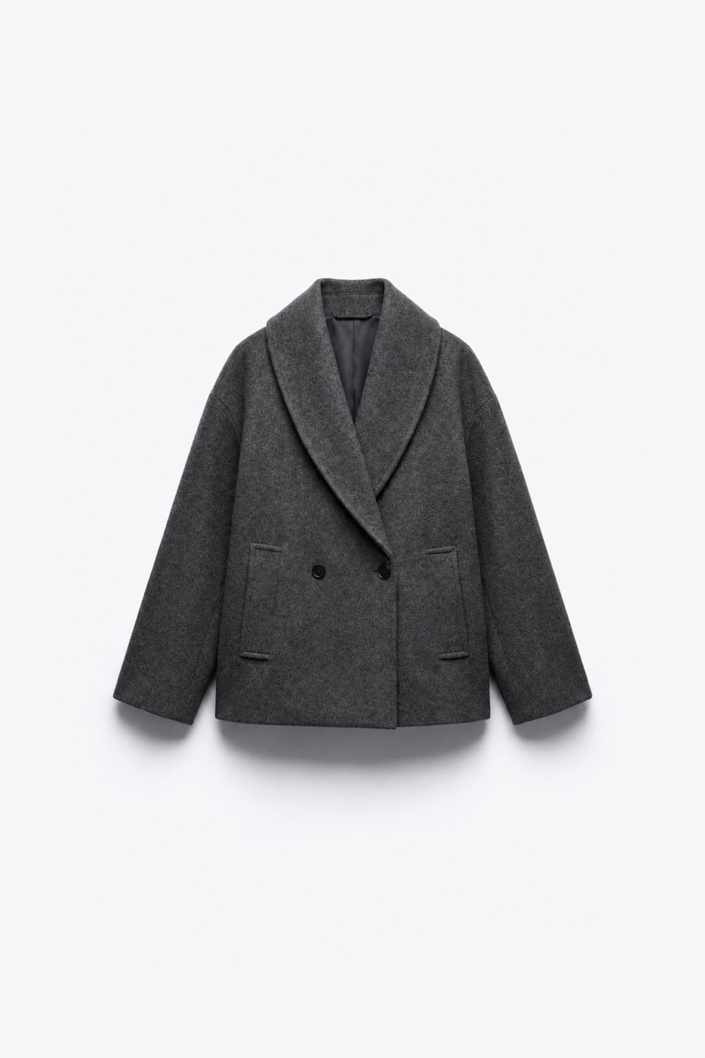 MANTEAU OVERSIZE À COL DRAPÉ