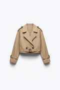 TRENCH-COAT COURT CROISÉ