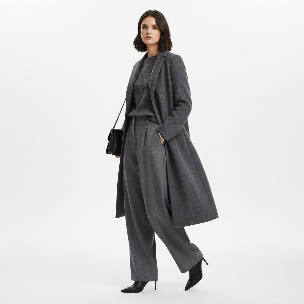 MANTEAU DROIT À REVERS