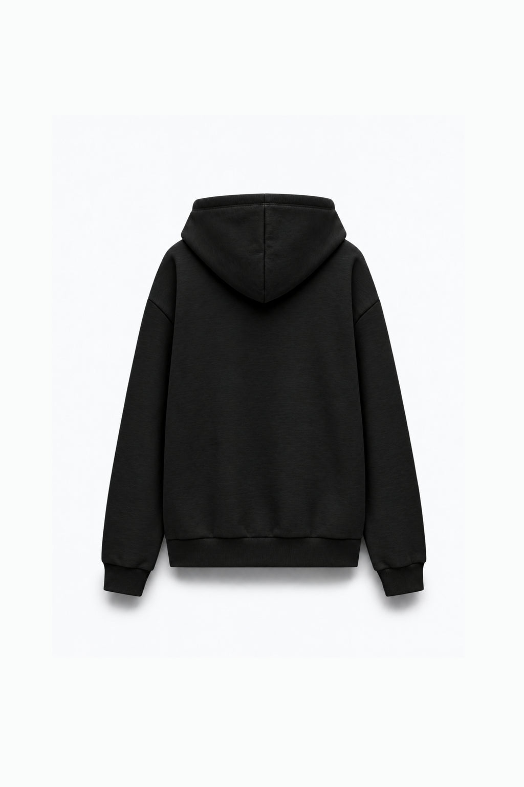 VESTE EN MOLLETON À CAPUCHE ZIPPÉE