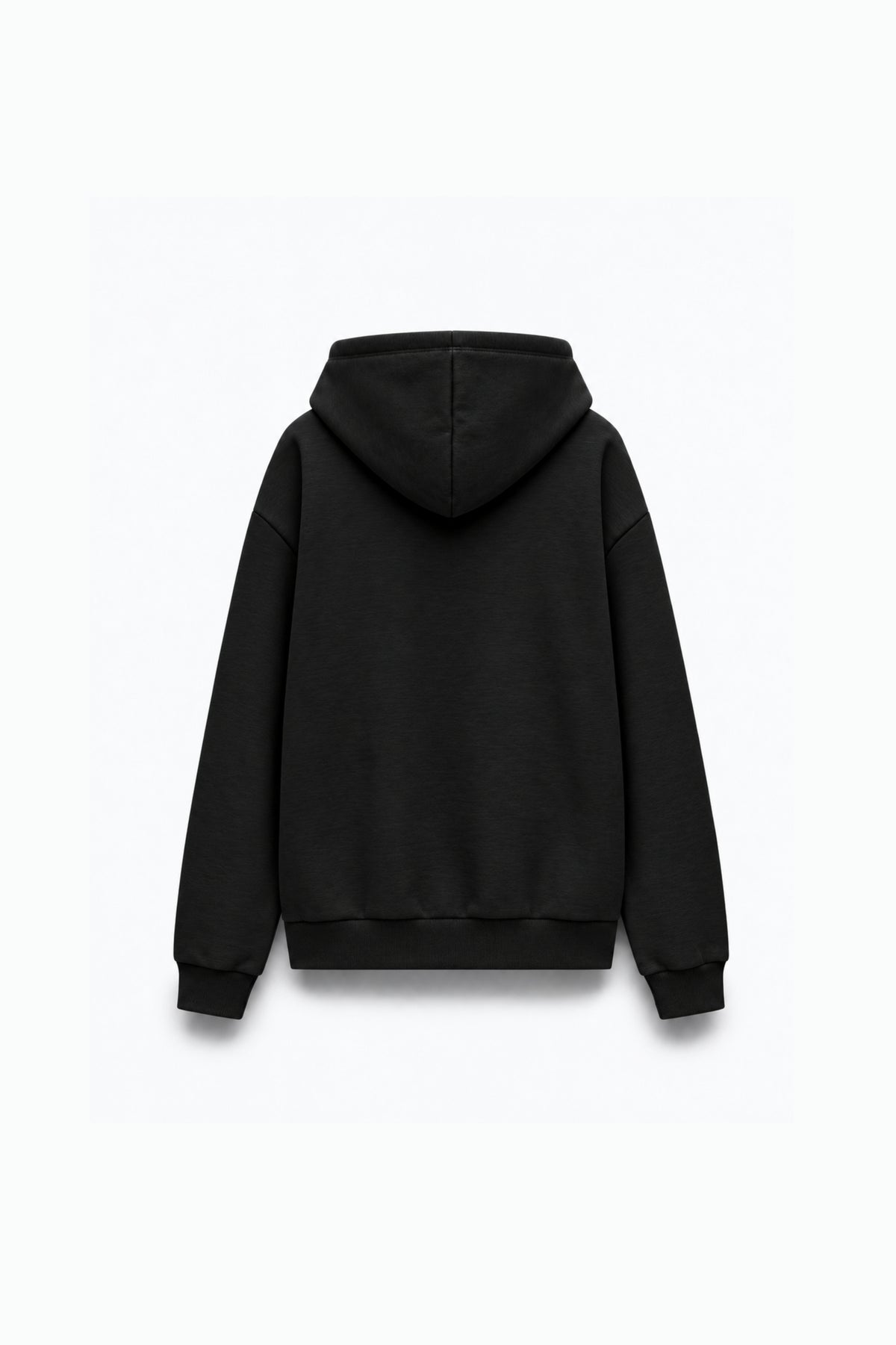 VESTE EN MOLLETON À CAPUCHE ZIPPÉE