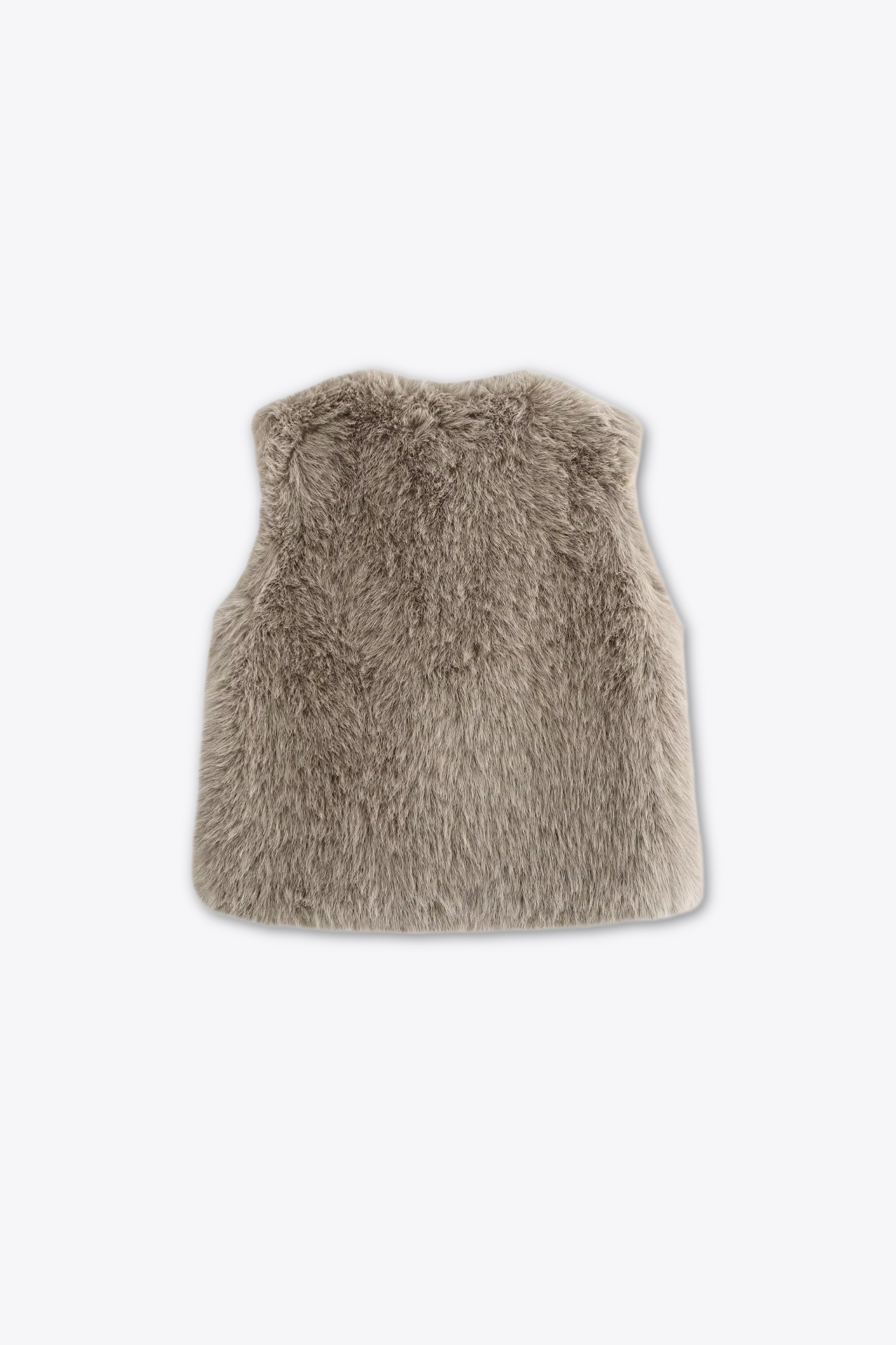 GILET SANS MANCHES EFFET FOURRURE