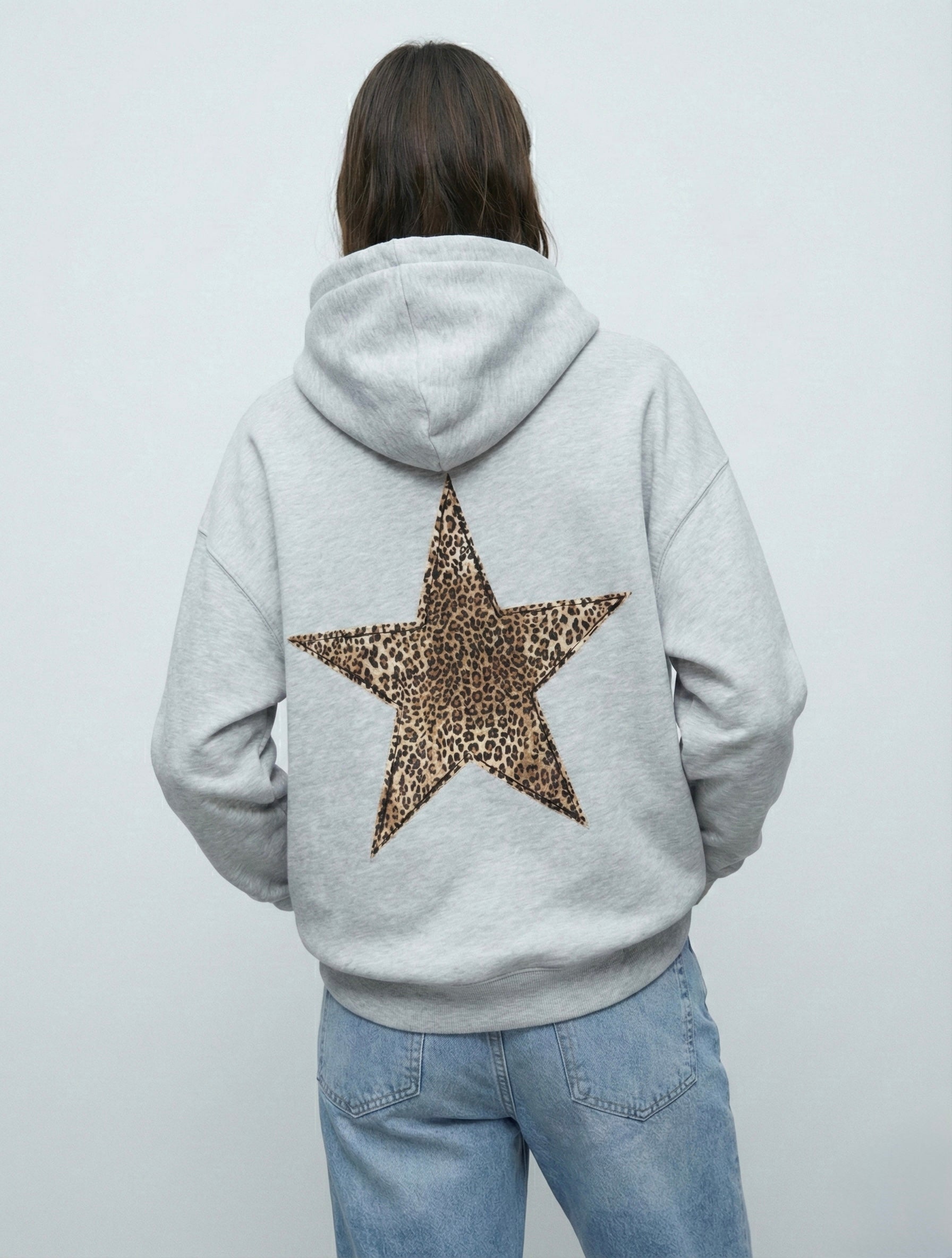 SWEAT À CAPUCHE ÉTOILE TEXTURÉE