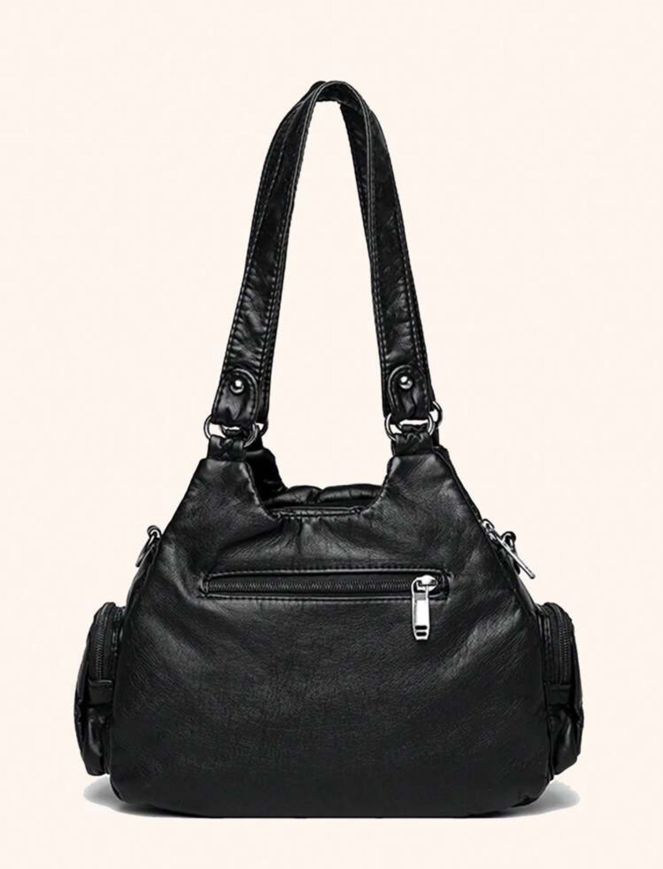 SAC VELOURS EN CUIR PU