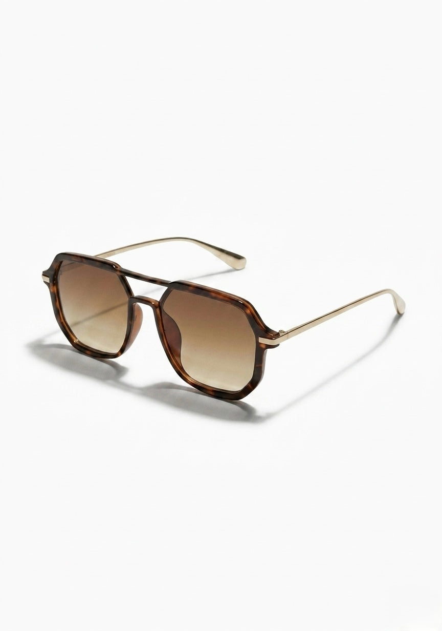 LUNETTES AVIATOR HEXAGONALES ÉCAILLE