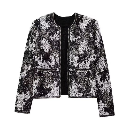 VESTE BIJOU BRODÉE DE SEQUINS