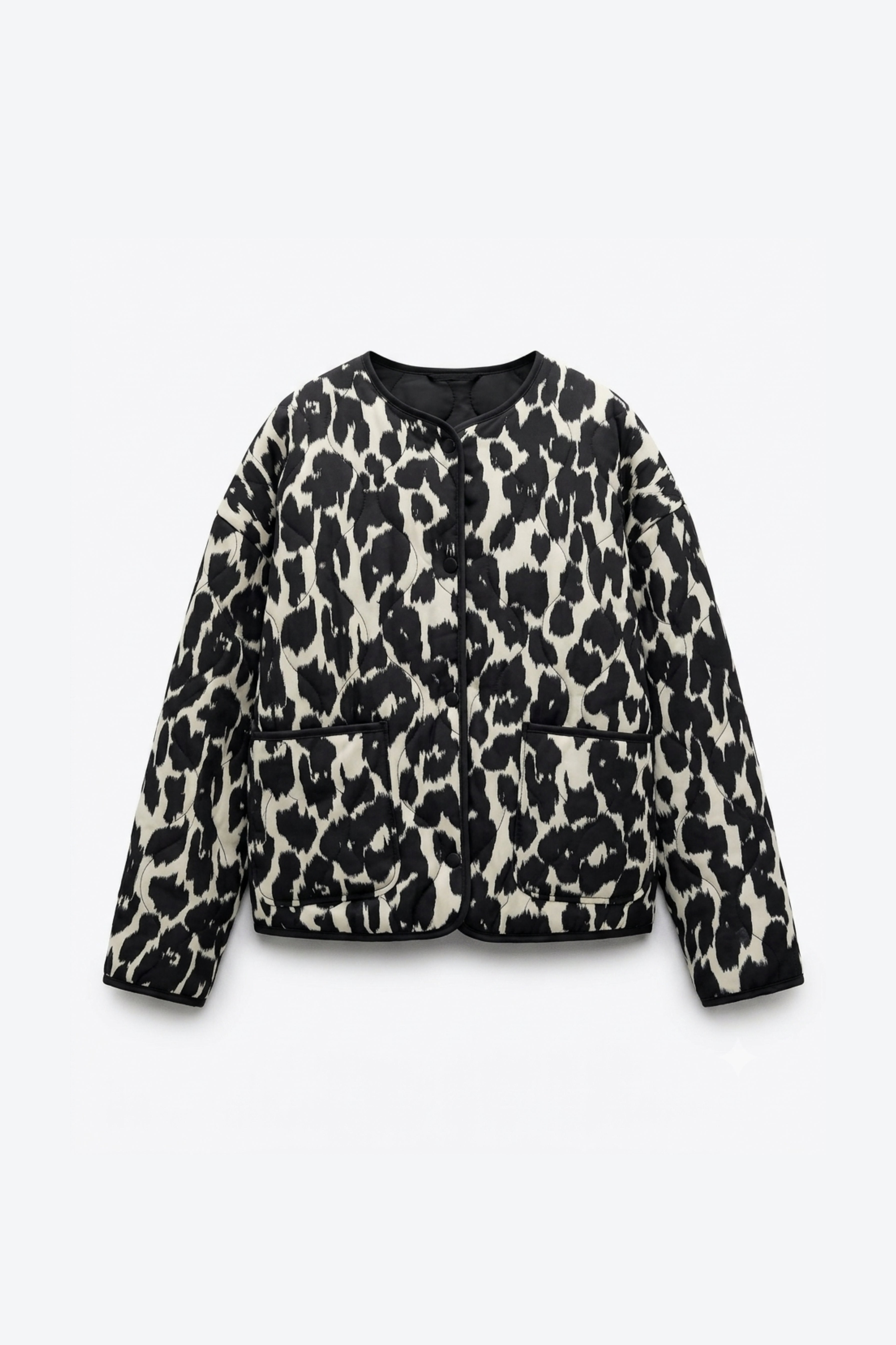 VESTE MATELASSÉE À IMPRIMÉ LÉOPARD