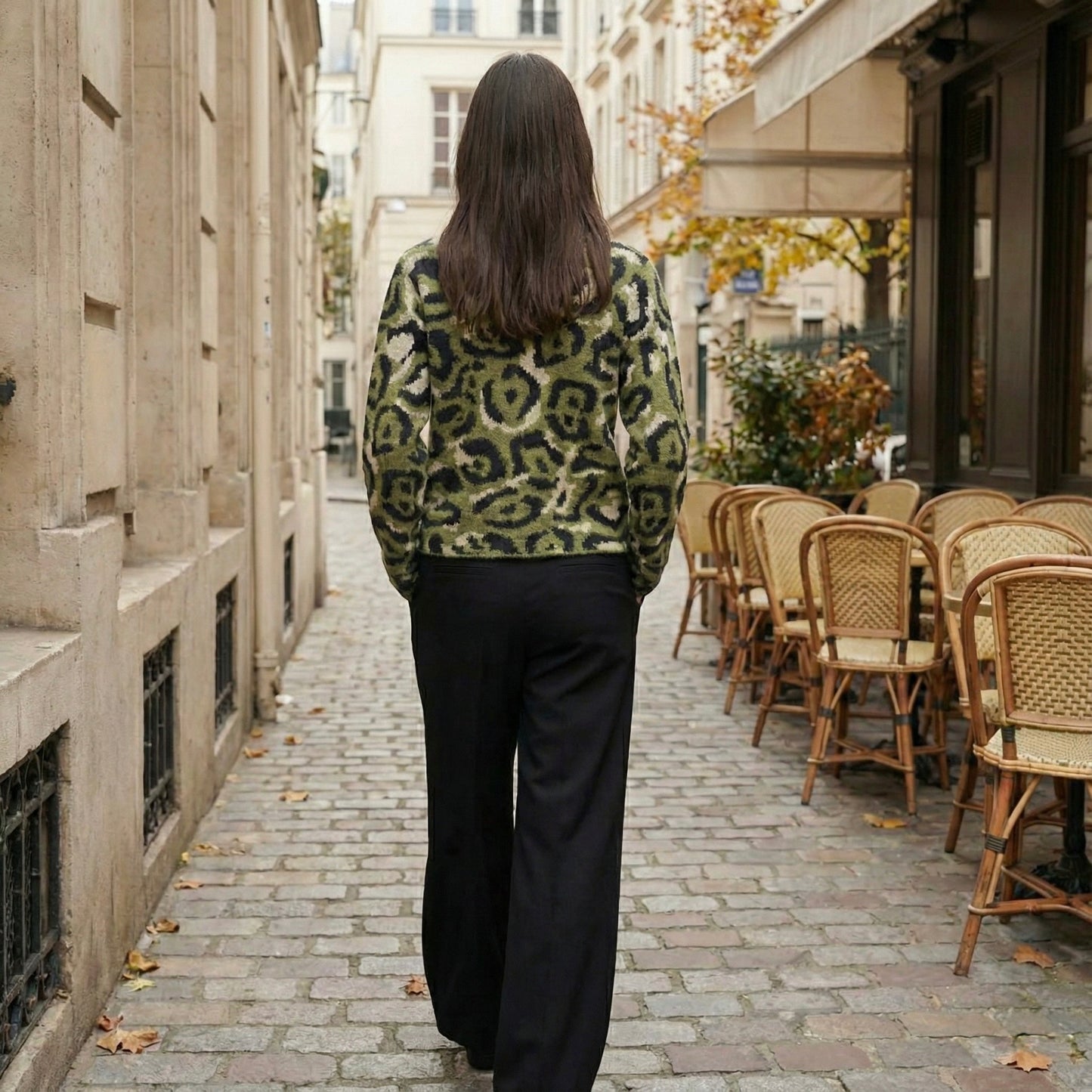 PULL À MOTIFS ABSTRAITS TEXTURÉ