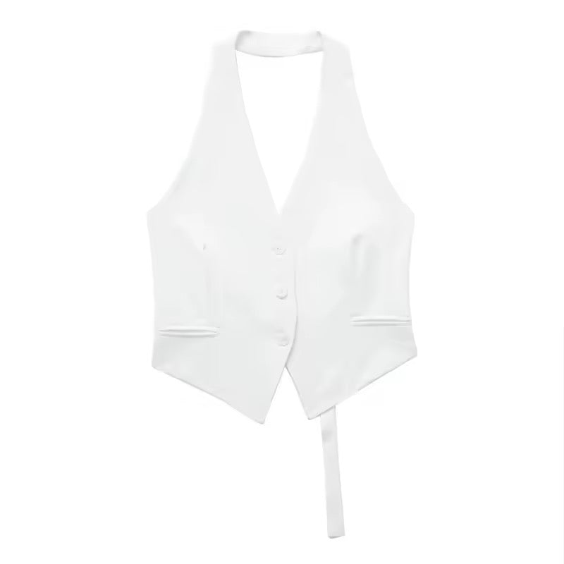 TOP GILET DOS NU
