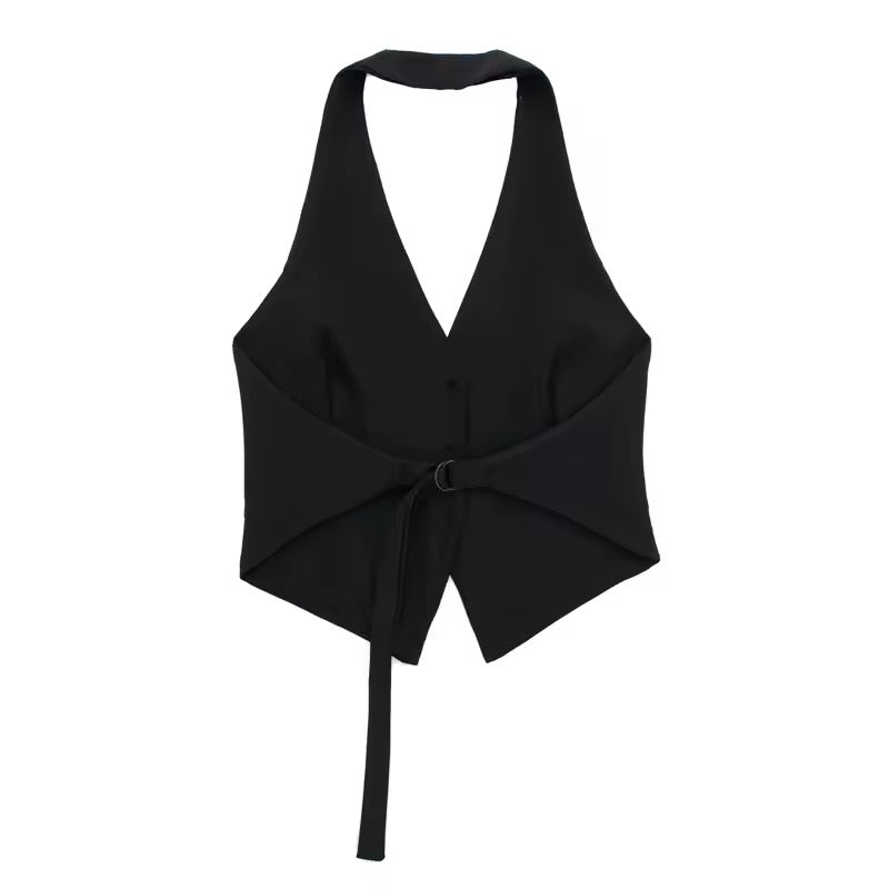 TOP GILET DOS NU