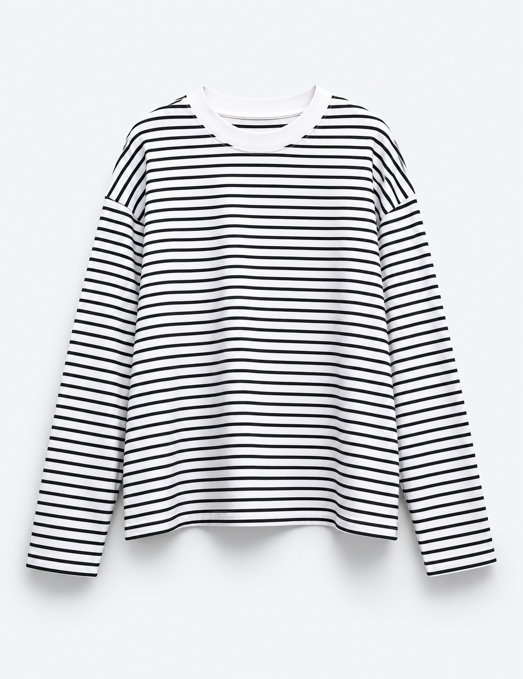 T-SHIRT RAYÉ À ÉPAULES TOMBANTES