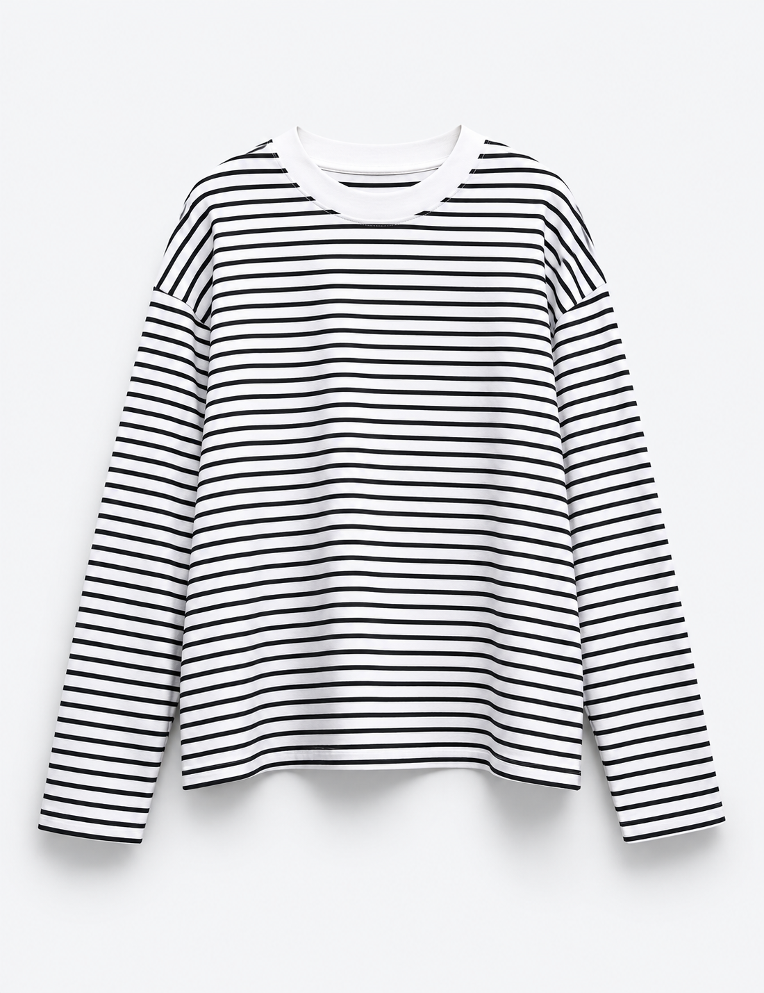 T-SHIRT RAYÉ À ÉPAULES TOMBANTES