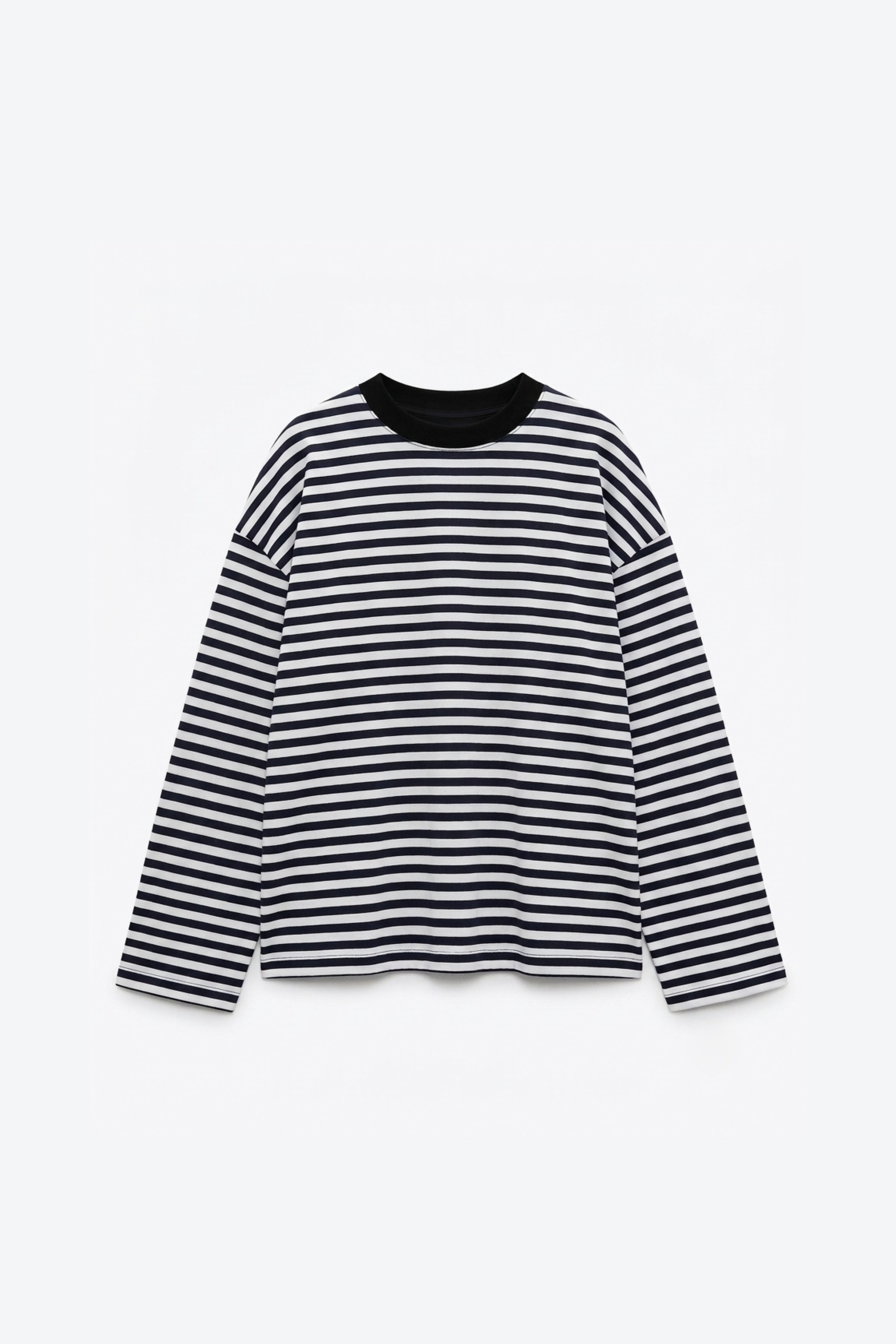 T-SHIRT MANCHES LONGUES RAYÉ