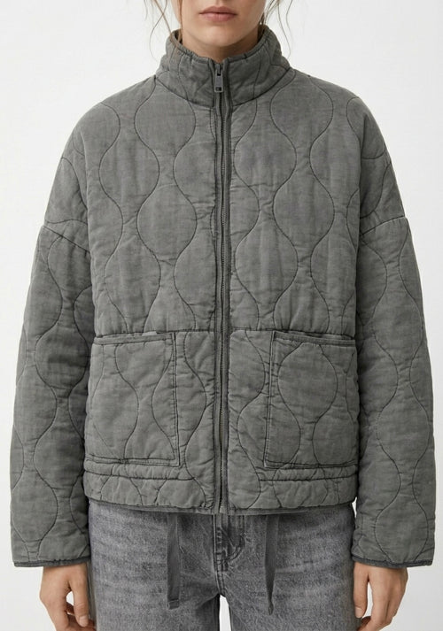 BLOUSON MATELASSÉ OVERSIZE À LIENS