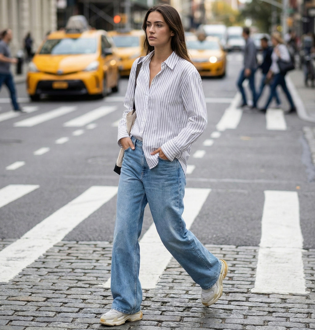 CHEMISE AJUSTÉE À RAYURES FINES