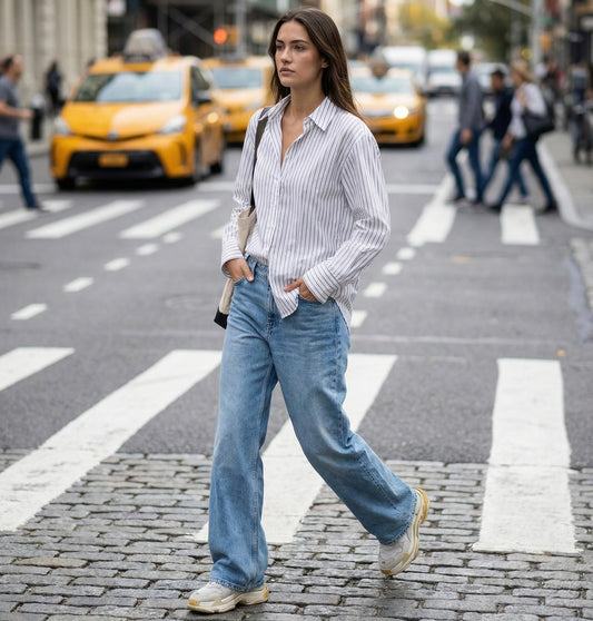 CHEMISE AJUSTÉE À RAYURES FINES