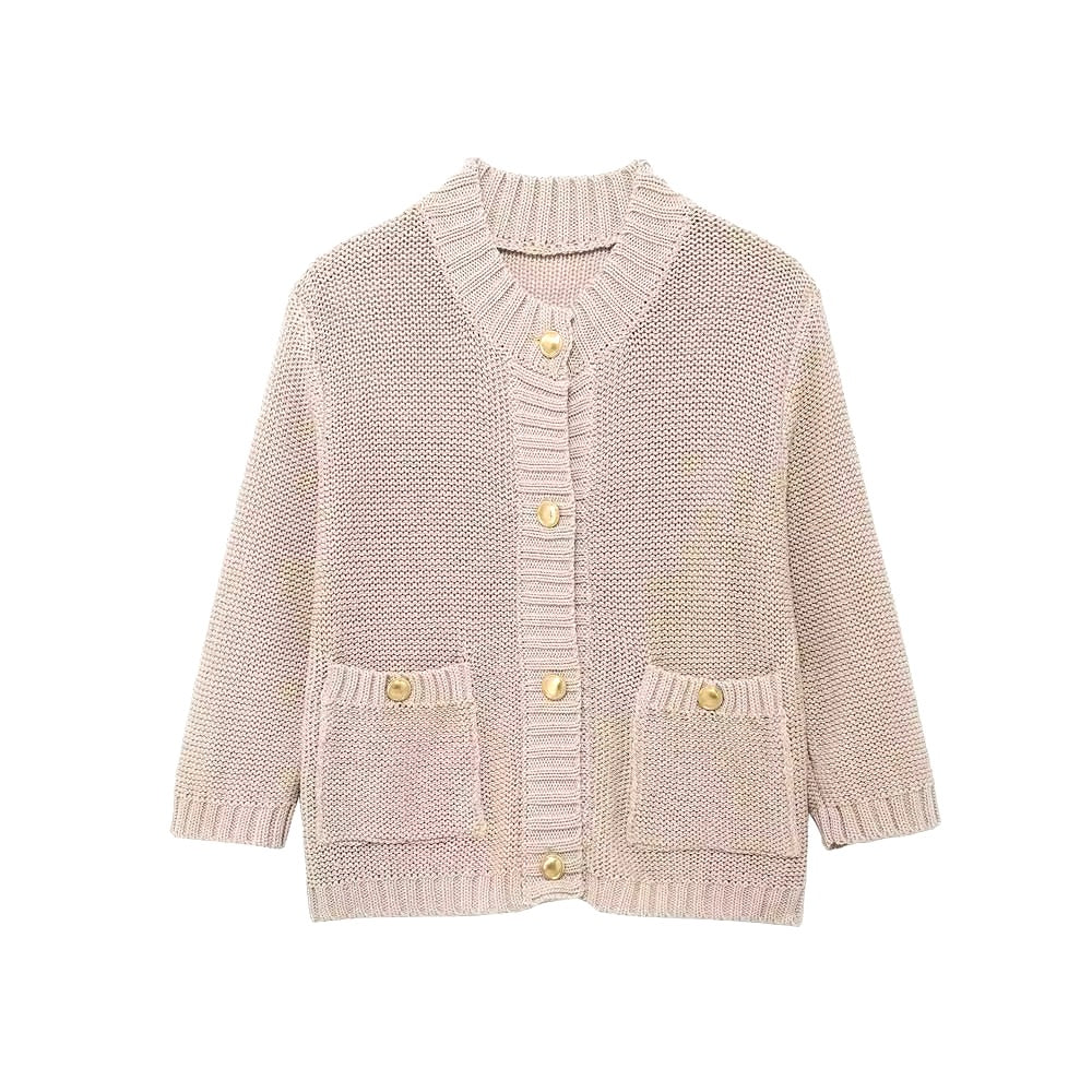 Cardigan en tricot canari • Femme