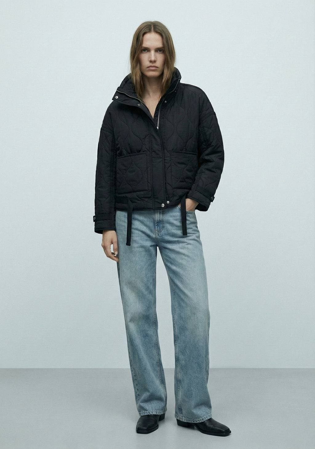 Giacca abbottonata con collo a revers