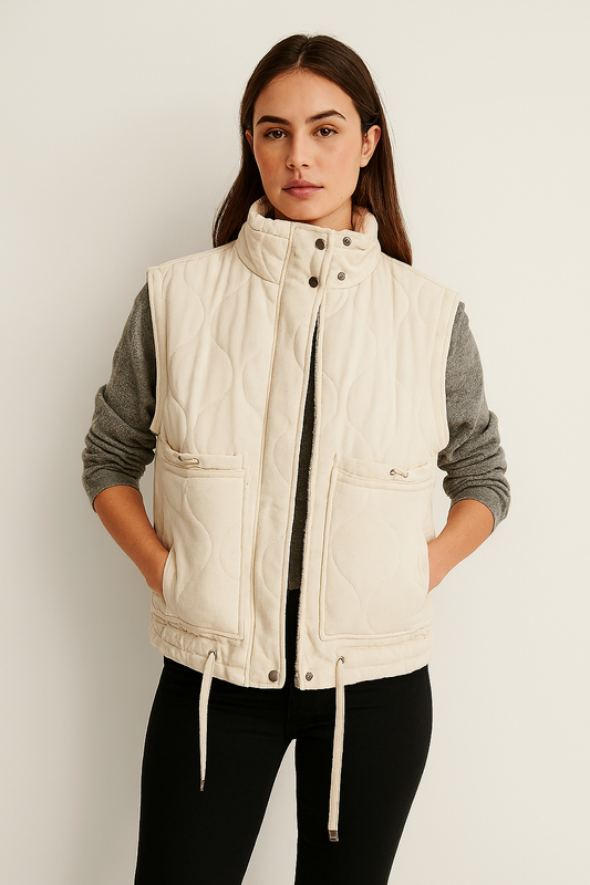 CAPPOTTO TRAPUNTATO SENZA MANICHE